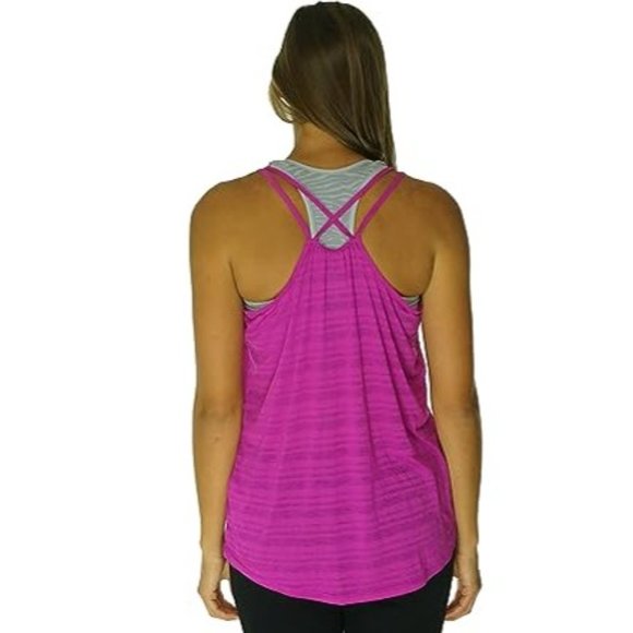 Nike Women's Dri-FIT Cool Strappy Running Athletic Active Tank Top Sz Large EUC - Picture 4 of 6